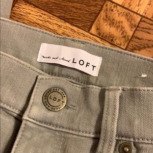 Loft Size 00P Skinny Ankle Gray Jeans
